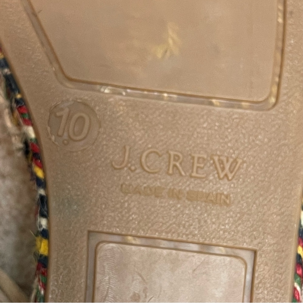 NEW J Crew Baja Flat Espadrille Suede Sandals Made in Spain G4208 Size 10 - Picture 10 of 12